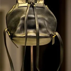 MCM | Bags | Vintage Mcm Black Backpack W Golden Studded  display picture 1